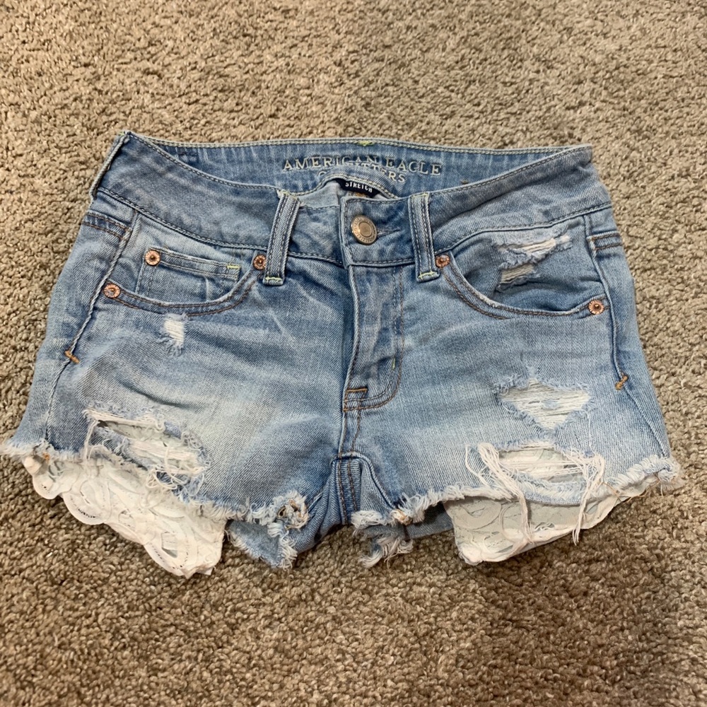 American eagle jean shorts